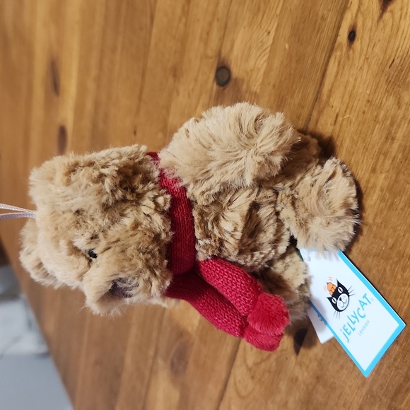 Jellycat Bartholomew π» Bear Decoration 4x4.5" Soft & Plush NWT - Picture 5 of 7